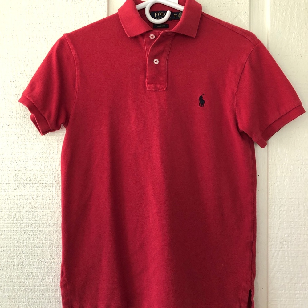 XS Men’s Red Short Sleeve Polo